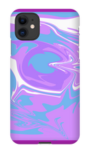 xittlesmousepads iPhone case purple blue