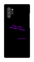 Chickenstrips purple text Samsung Phone Cases