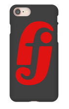 drumfacejames iPhone Case (Red Logo)
