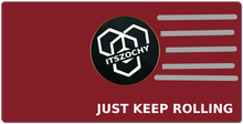 Just Keep Rolling Gaming Mousepad