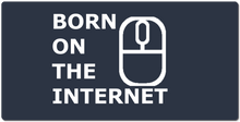 born on the internet white XXL Gaming Mousepad