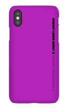 nxbxdy cares about you  iPhone Case