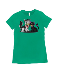 Cat and Dog tshirt-women