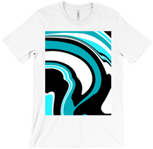 Blue and Black Swirled T-Shirt