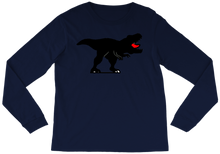 T Shirt - Long Sleeve - Black Dino