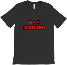 Playera manga corta con frase I'M A GONZZER roja