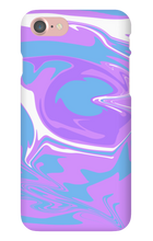 xittlesmousepads iPhone case purple blue