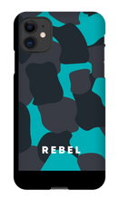 REBEL Cyan iPhone Case