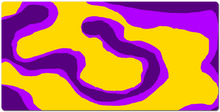 yellow and purple swirl XXL Mousepad