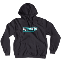 TipperJo White on Blue Hoodie (No-Zip/Pullover)
