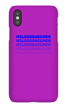 MILOSOSWEGMEN Iphone case (Blue)