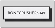 BONECRUSHER5049 logo XXL Gaming Mousepad