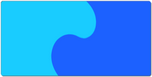 Dark and Ligth Blue XXL Gaming Mousepad