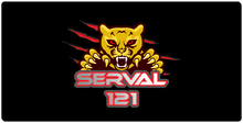 SERVAL121-XXL Gaming Mousepad Red logo