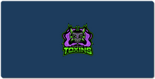 Purple Mask, Full Logo (with name) XXL Mousepad
