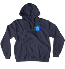 GPCA Hoodie Blue/Red logo