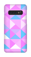 Pink, Blue and White Mosaic Samsung Phonecase