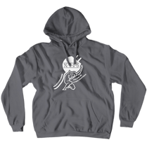 Always Pluggin Hoodies White Text