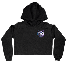 Left Logo 'White Tiger' Women's Cropped Hoodie