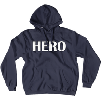 Hero White Font Hoodie (No-Zip/Pullover)
