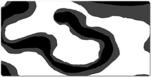 white and black swirl  XXL Gaming Mousepad