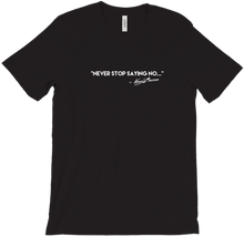 Never Stop - White on Dark