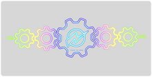 Neon gears XXL mousepad