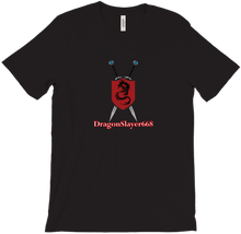 dragonslayer_668 T-Shirt (Red Shield White Letter)