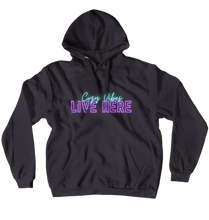 Cozy Vibes Live Here Hoodie (No-Zip/Pullover)
