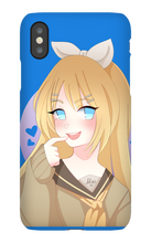 miko_ribbit iPhone Phone Cases (art by dellelone)