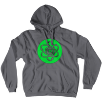 EOS Hoodies Green Logo Black OL (No-Zip/Pullover)