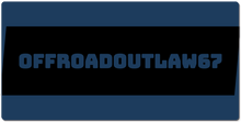 offroadoutlaw67 XXL Gaming Mousepad