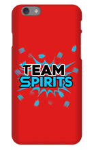 Team Spirits Blue Theme iPhone Phone Cases