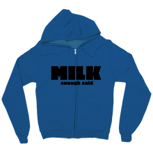 Milk Zip Up Hoodies