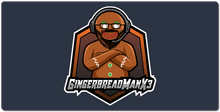 GingerbreadManX3 Glasses XXL Gaming Mousepad
