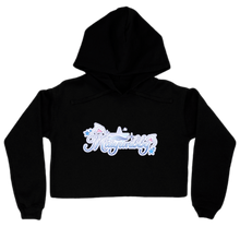 logo crop hoodie