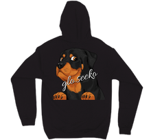 glo's Rottie Hoodie (Back Logo, Pullover)