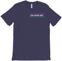 Delusional Owl Logo T-shirt Purple and Blue