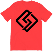 T-Shirt with large black logo on back