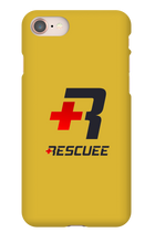 RESCUEE iPhone Case Black and Red Logo