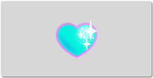 Sparkly Heart Gaming Mousepad