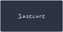 Insecure XXL Gaming Mousepad (White Text)