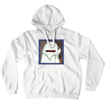 my new logo Hoodie red & white & gray logo