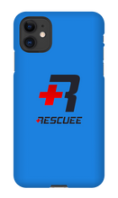 RESCUEE iPhone Case Black and Red Logo