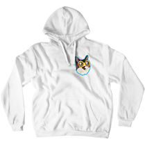 CoolAmora BlueSmallPrint Hoodies (No-Zip/Pullover)