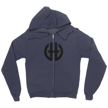 gildedhammer Zip Up Hoodie black logo