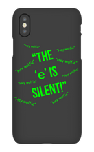 Silent "e" iPhone Phone Case