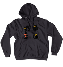 Poncho the Cat Hoodies (No-Zip/Pullover)