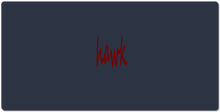 Hawk Text XXL Gaming Mousepad