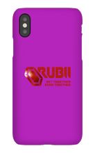 Rubii iPhone Phone Cases (red logo)